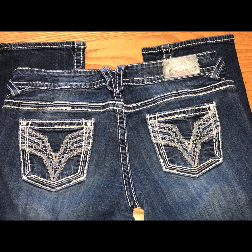 VIGOSS Jeans, Like New- Size 11/12. Dark Denim